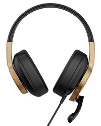 SADES gaming headset UPOWER, 3.5mm σύνδεση, 40mm, μαύρο/χρυσό SA-703-BK