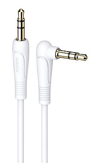 KAKUSIGA καλώδιο ήχου 3.5mm KSC-521, AUX, 90°, HiFi 1m, λευκό KSC-521-WH