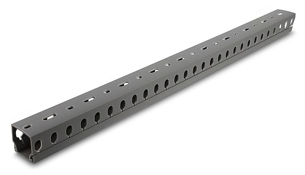 DELOCK cable management 22028, πλαστικό, 30x30mm, 1m, γκρι 22028