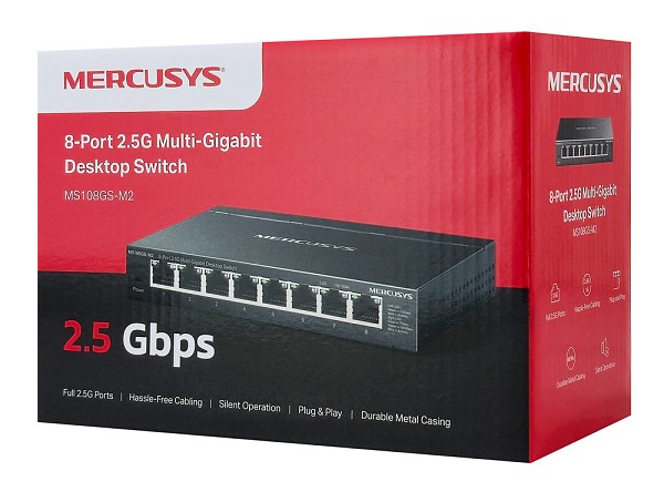 MERCUSYS desktop switch MS108GS-M2, 8x 2.5Gbps θύρες, UN/1.0 MS108GS-M2
