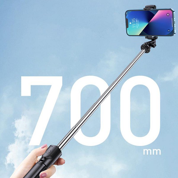 KAKUSIGA selfie stick KSC-1143 με τρίποδο, έως 70cm, Bluetooth, μαύρο KSC-1143