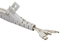 GOOBAY δεματικό καλωδίων 51922, πλαστικό, Φ20mm, 2.5m, γκρι 51922