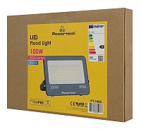 POWERTECH LED προβολέας PT-1460, 100W, 4000K, 9000lm, IP66 PT-1460