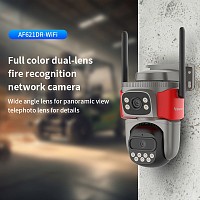 VSTARCAM smart κάμερα AF621DR, dual lens, αναγνώριση φωτιάς & καπνού, 2MP, WiFi, SD, PTZ, IP66 AF621DR