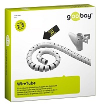 GOOBAY δεματικό καλωδίων 51922, πλαστικό, Φ20mm, 2.5m, γκρι 51922