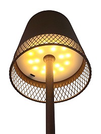 POWERTECH LED επιτραπέζιο φωτιστικό HLL-0191, ρυθμιζόμενο, επαναφορτιζόμενο, καφέ HLL-0191