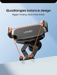 LDNIO βάση smartphone αυτοκινήτου MG13 για αεραγωγούς, μαύρη 6933138602904