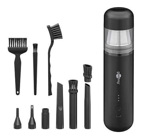 GOOBAY 2 σε 1 σκουπάκι χειρός & air duster 77829, 120W, 6000mAh, μαύρο 77829