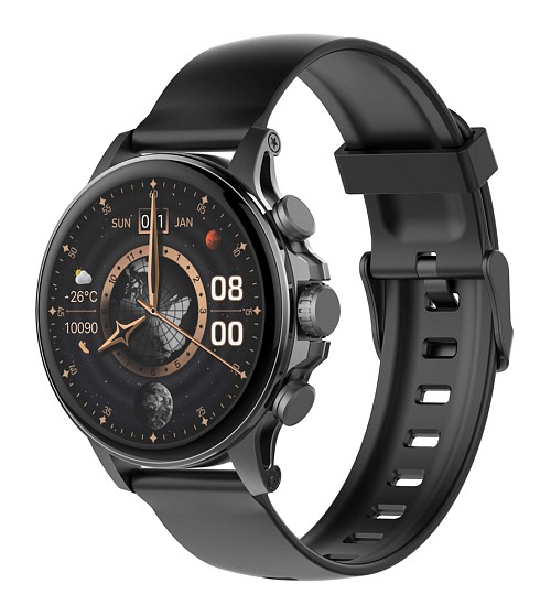 LDNIO smartwatch SW01, heart rate, 1.58" AMOLED, lP68, μαύρο 6933138602911