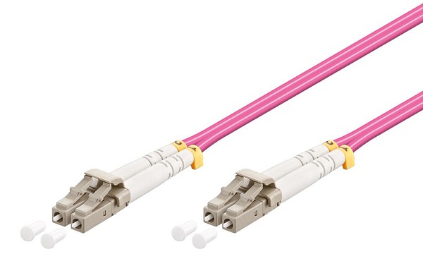 GOOBAY καλώδιο οπτικής ίνας LC-UPC 95934, Multimode OM4, 1m, βιολετί 95934