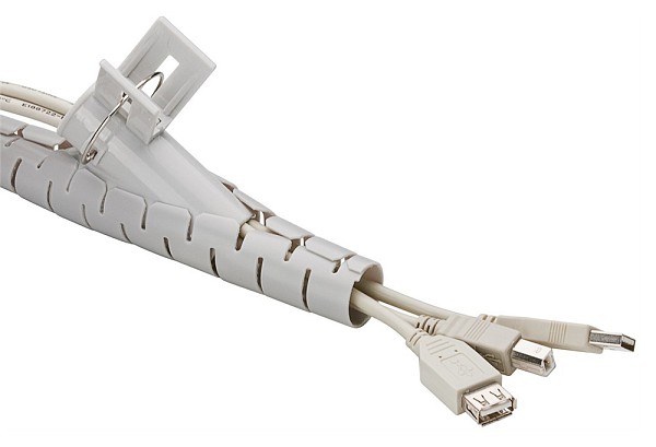 GOOBAY δεματικό καλωδίων 51922, πλαστικό, Φ20mm, 2.5m, γκρι 51922