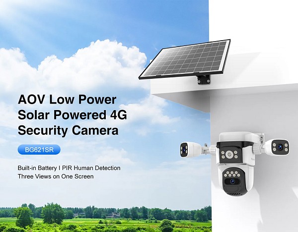 VSTARCAM smart ηλιακή κάμερα BG621SR, triple lens, 2MP, 4G, SD, PTZ, IP66 BG621SR
