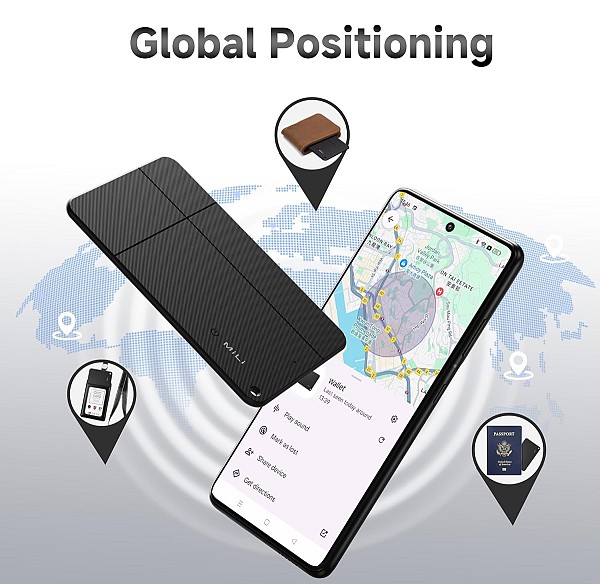MILI ψηφιακή επαγγελματική κάρτα & tracker MiCard Duo για iOS & Android συσκευές, NFC, Bluetooth, μαύρο HD-P16-E