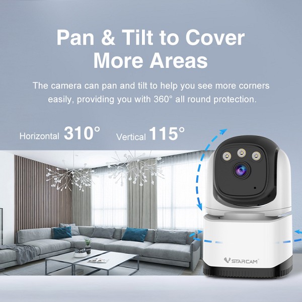 VSTARCAM smart κάμερα CS995, 3MP, WiFi, PTZ, SD CS995