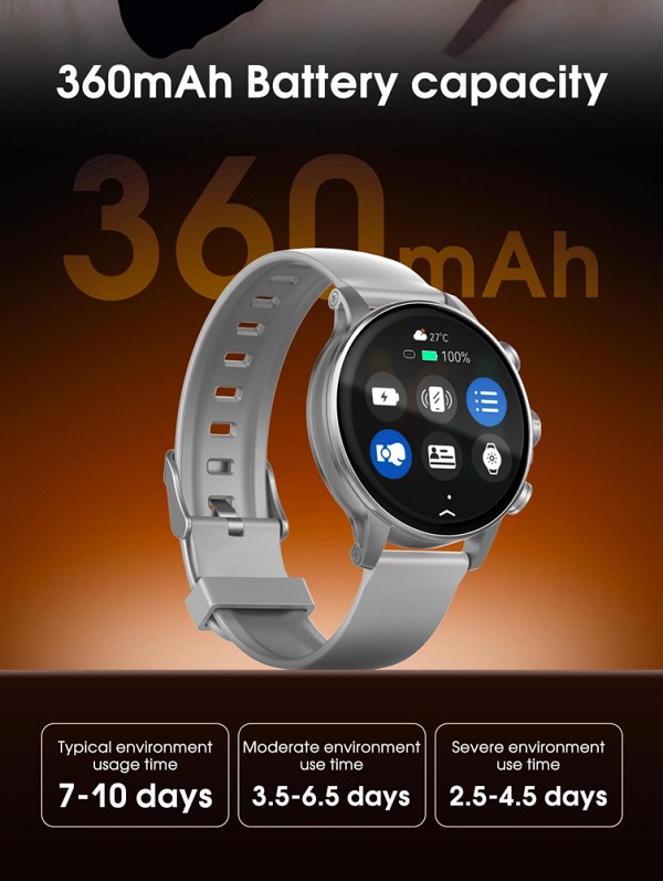 LDNIO smartwatch SW01, heart rate, 1.58 AMOLED, lP68, μαύρο 6933138602911