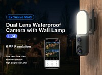 VSTARCAM smart κάμερα FC4 με φωτισμό, dual lens, 3MP, WiFi, SD, PTZ, IP66 FC4