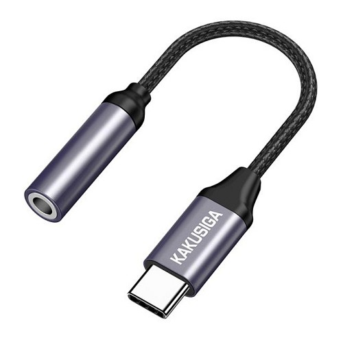 KAKUSIGA αντάπτορας USB-C σε 3.5mm KSC-428, γκρι KSC-428