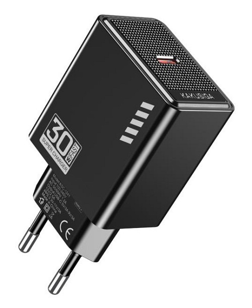 KAKUSIGA φορτιστής τοίχου KSC-1241, USB-C, 30W, μαύρος KSC-1241-BK