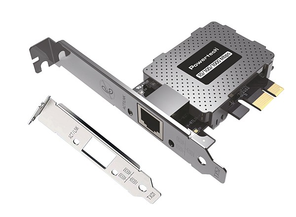 POWERTECH κάρτα επέκτασης δικτύου PCIe σε RJ45 PT-1453, 1000Mbps PT-1453