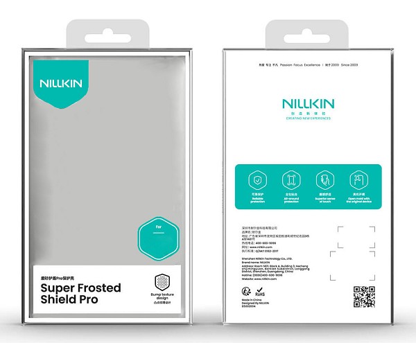 NILLKIN θήκη Super Frosted Shield Pro για Apple iPhone 17 Pro Max, διάφανη/μαύρη 6902048303690