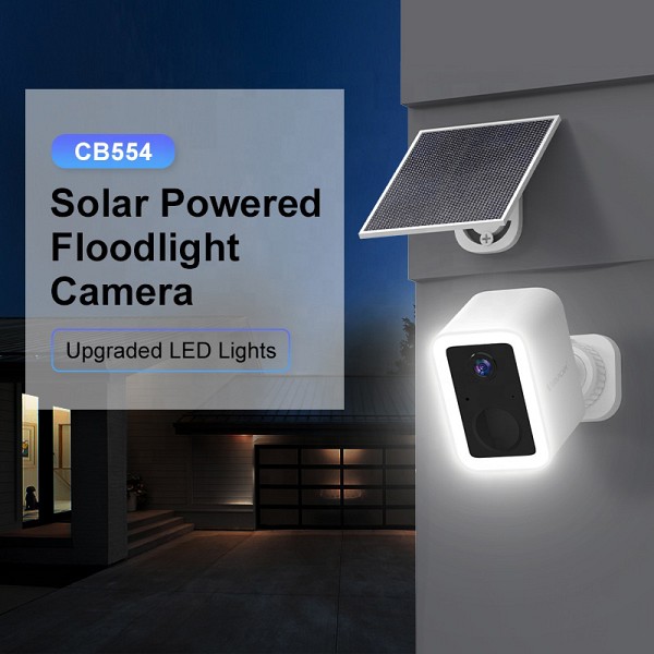 VSTARCAM smart ηλιακή κάμερα CB554 με φωτισμό, 3MP, WiFi, SD, 5200mAh, IP66 CB554