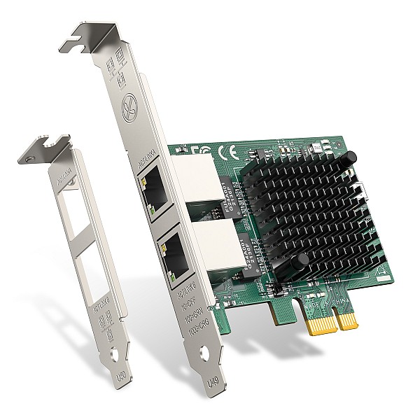 EDUP κάρτα επέκτασης δικτύου PCIe σε 2x RJ45 EP-9613, 1000Mbps EP-9613