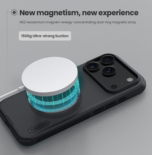 NILLKIN θήκη Super Frosted Shield Pro Magnetic για Apple iPhone 17 Pro, μαύρη 6902048303744