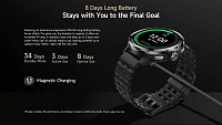 ULEFONE smartwatch Armor Watch Pro, 2x λουράκια, heart rate, 1.50 AMOLED, GPS, 5 ΑΤΜ/IP68/IP69K/MIL-STD-810H, μαύρο ARMORWATCHPRO-BK