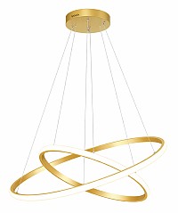 POWERTECH LED φωτιστικό οροφής PT-1526, 25W, 4000K, Φ40x120cm, χρυσό PT-1526