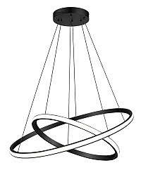 POWERTECH LED φωτιστικό οροφής PT-1525, 25W, 4000K, Φ40x120cm, μαύρο PT-1525