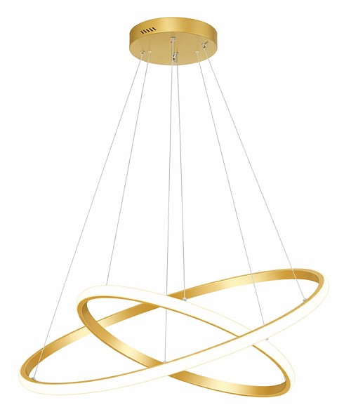 POWERTECH LED φωτιστικό οροφής PT-1528, 40W, 4000K, Φ60x120cm, χρυσό PT-1528