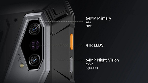 ULEFONE tablet Armor Pad 5 Pro, 11, 12GB/512GB, 24200mAh, IP68/IP69K/MIL-STD-810H, 5G, μαύρο ARMORPAD5PRO