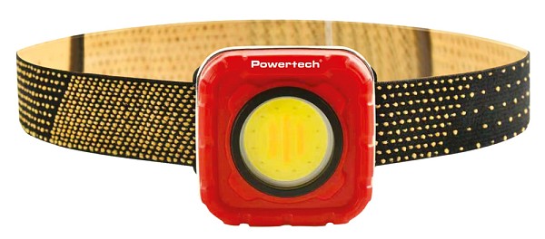 POWERTECH LED φακός κεφαλής PT-1548, 4 σε 1, επαναφορτιζόμενος, 950lm, IP64, κόκκινος PT-1548