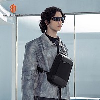 ARCTIC HUNTER τσάντα Crossbody XB00829, 3L, μαύρη XB00829-BK