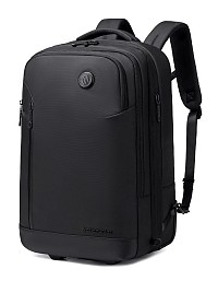 ARCTIC HUNTER τσάντα ταξιδίου LG00861 με θήκη laptop 15.6, τροχήλατη, 42L/54L, μαύρη LG00861-BK
