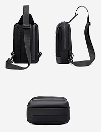ARCTIC HUNTER τσάντα Crossbody XB00829, 3L, μαύρη XB00829-BK