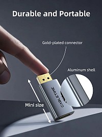 CABLETIME αντάπτορας DisplayPort σε HDMI CT-DMHF4K-AG6, 4K/60Hz, γκρι CT-DMHF4K-AG6