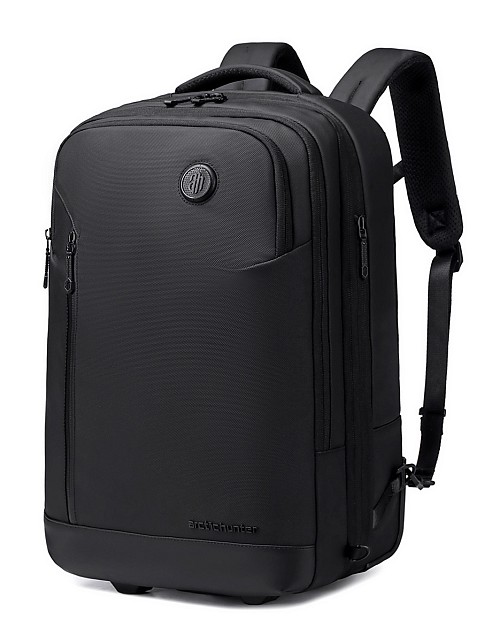 ARCTIC HUNTER τσάντα ταξιδίου LG00861 με θήκη laptop 15.6", τροχήλατη, 42L/54L, μαύρη LG00861-BK