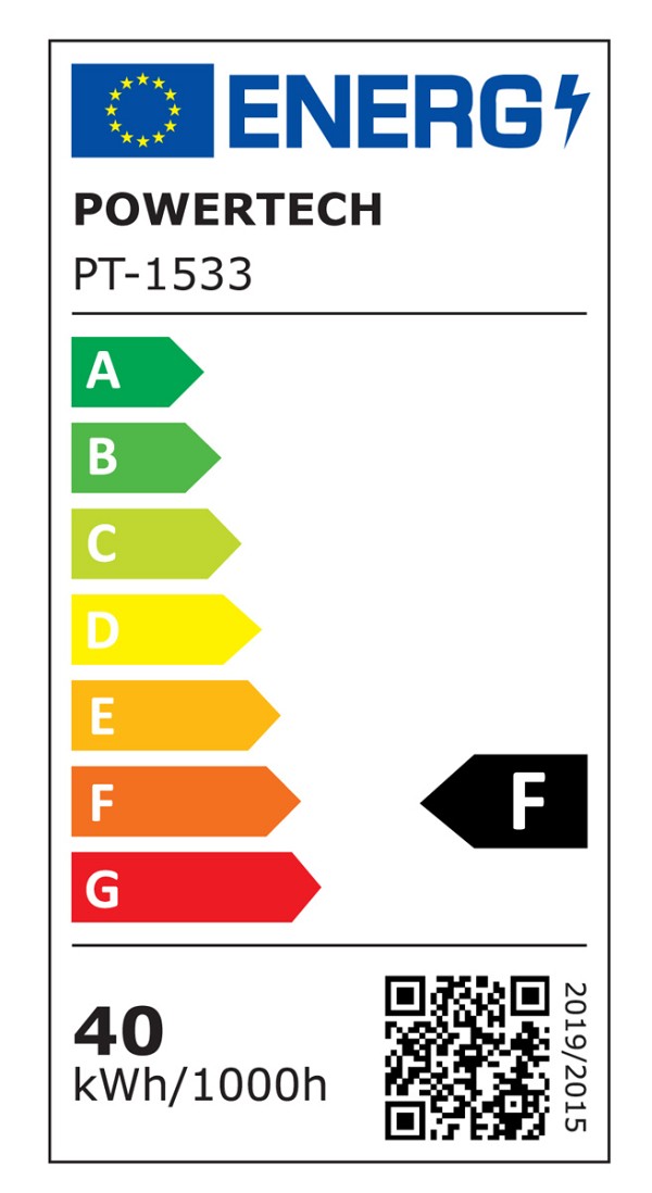 POWERTECH LED panel ψευδοροφής PT-1533, 40W, 59.5x59.5cm, τετράγωνο, 4000K, 4000lm, λευκό PT-1533