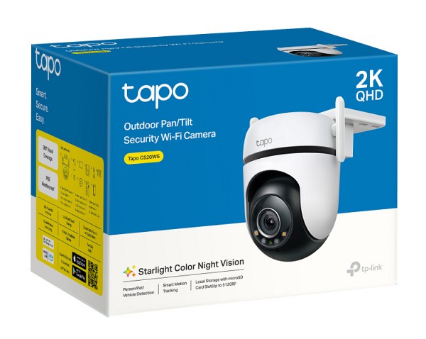 TP-LINK smart κάμερα Tapo C520WS, 2K, WiFi, PTZ, IP66, V2.0 TAPO-C520WS
