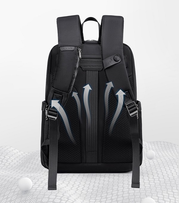 ARCTIC HUNTER τσάντα πλάτης B00811 με θήκη laptop 15.6, 16.5L, μαύρη B00811-BK