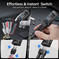 FNIRSI ψηφιακό LCR/ESR tester LCR-ST2 Plus, επαναφορτιζόμενο FNR-LCR-ST2-PLUS
