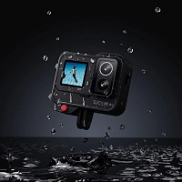 SJCAM action camera SJ20 με 2x φακούς, 2x οθόνες, 20MP/4K, WiFi, αδιάβροχη θήκη, μαύρη SJ20