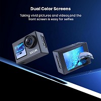 SJCAM action camera SJ4000 Dual Screen, 2x οθόνες, 16MP/4K, WiFi, αδιάβροχη θήκη, μαύρη SJ4000-DUAL-SCREEN