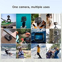SJCAM action camera SJ8 Pro, οθόνη αφής, 12MP/4K, WiFi, αδιάβροχη θήκη, μαύρη SJ8PRO