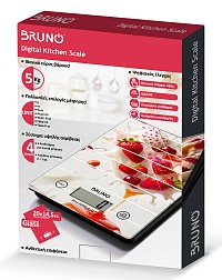 BRUNO ψηφιακή ζυγαριά κουζίνας BRN-0271, 1gr/5kg, Flavor Feast BRN-0271