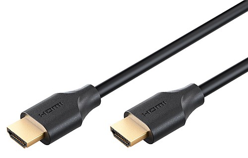 GOOBAY καλώδιο HDMI 2.2 80091, 16K/60Hz, 96 Gbps, 1m, μαύρο 80091