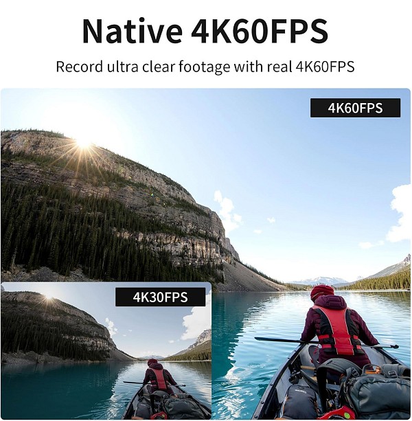 SJCAM action camera SJ8 Pro, οθόνη αφής, 12MP/4K, WiFi, αδιάβροχη θήκη, μαύρη SJ8PRO