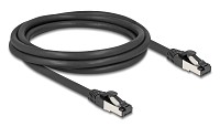 DELOCK καλώδιο δικτύου 80572, CAT 8.1 S/FTP, copper, 2000MHz, 2m, μαύρο 80572