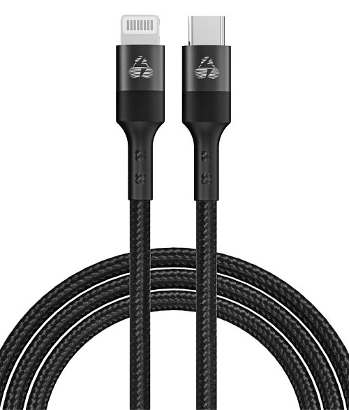 POWERTECH καλώδιο Lightning σε USB-C PTR-0203, PD 27W, 480Mbps, 1m, μαύρο PTR-0203